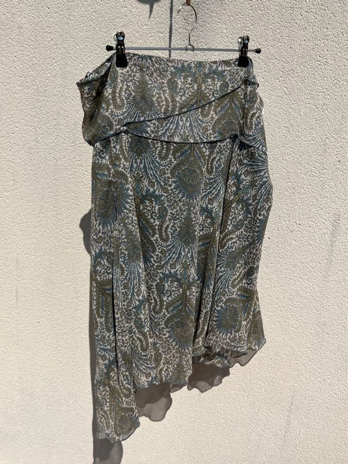 Jupe legere imprimé baroque y2k - cute print skirt bohemian vibe - photo numéro 9