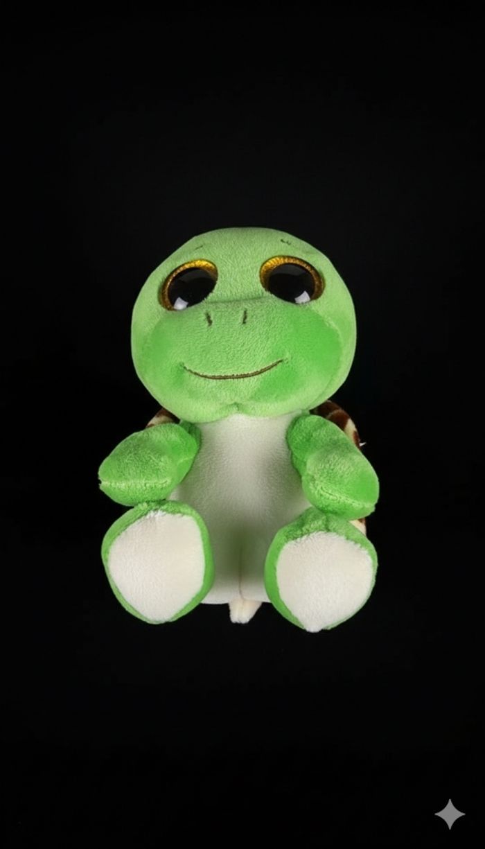 Adorable Peluche Ty Beanie Boo Zippy la Tortue - Grands Yeux Scintillants !