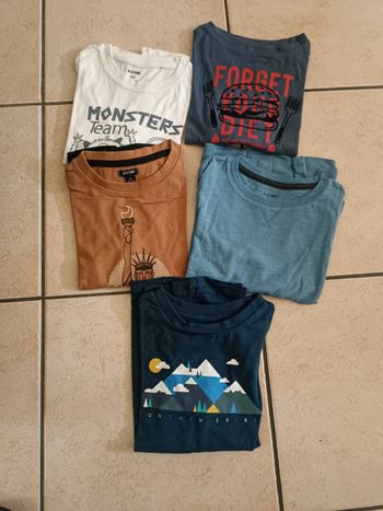 Lot de 5  tee shirts Kiabi manches longues 5 ans