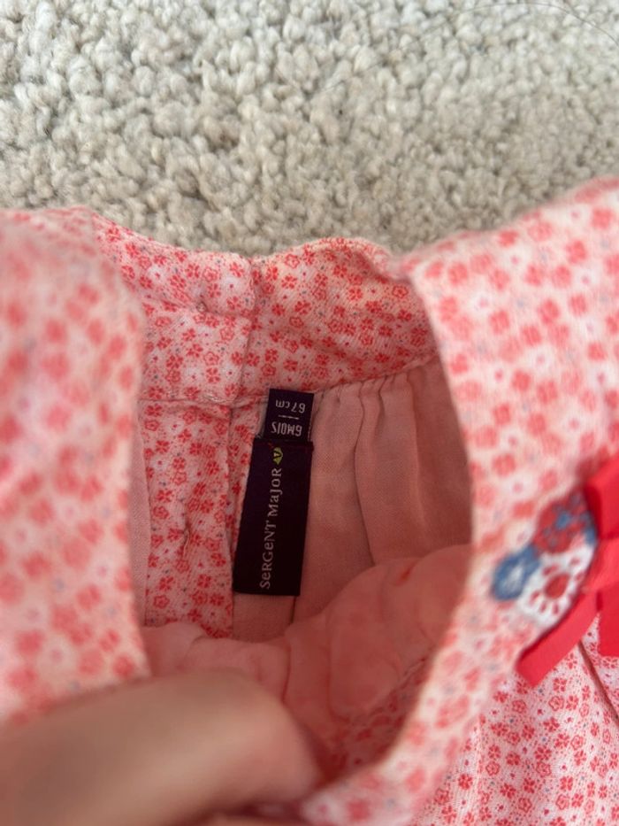 Robe sans manche corail- 6 mois - sergent major - photo numéro 2