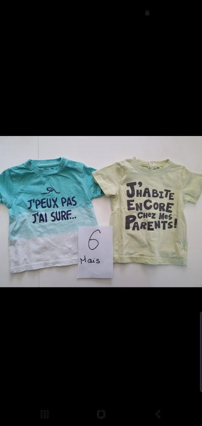 T-shirts 6 mois