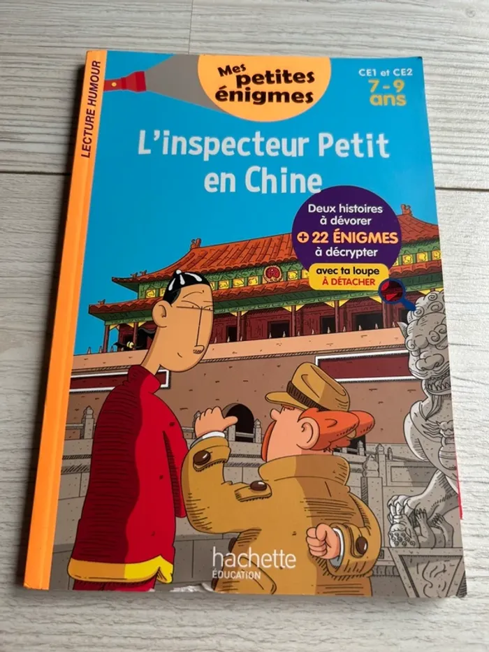 Livre L’inspecteur Petit en Chine Mes petites énigmes
