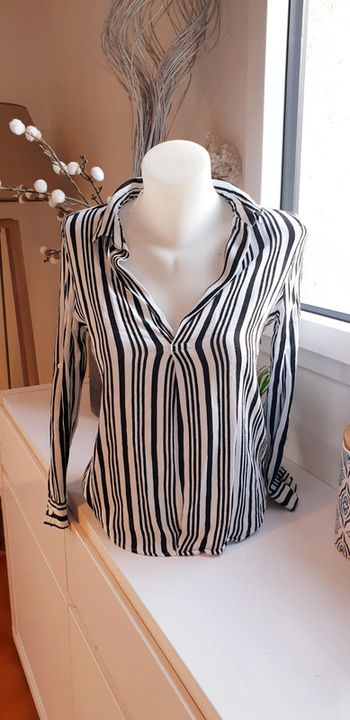 Blouse chemise rayé