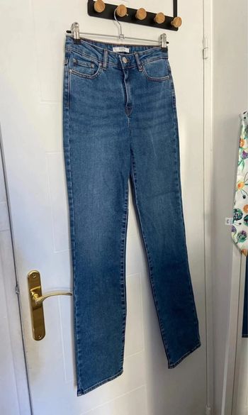 Jean droit bleu Zapa JS Straight en coton Taille M