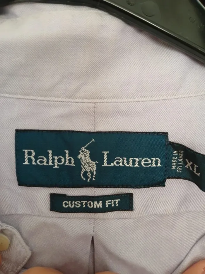 Chemise Ralph Lauren custom fit violet clair XL - photo numéro 3