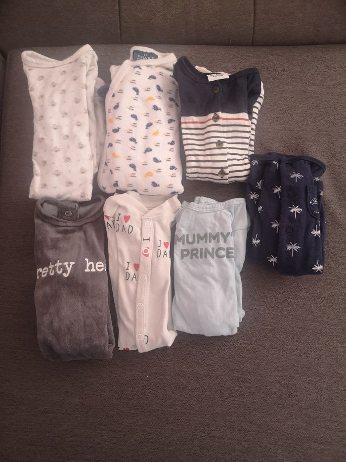 Lot vêtements garçon 1 mois