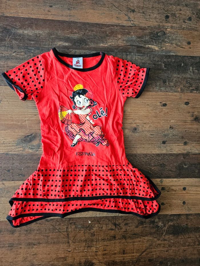 Robe flamenco Betty boop Espana fille 3/4ans