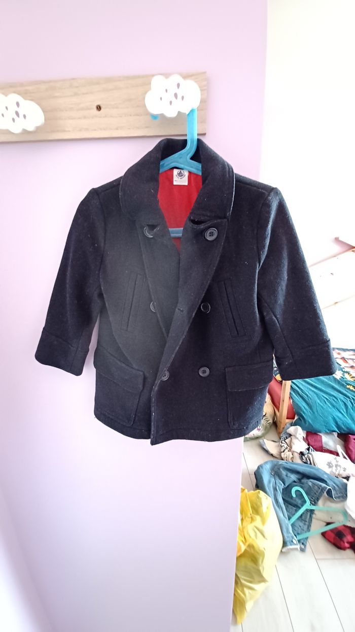 Caban en laine petit bateau - photo numéro 4