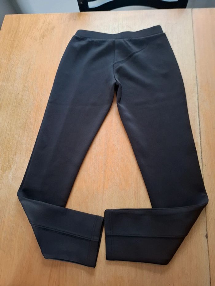 Pantalon noir style leeging epais - photo numéro 3