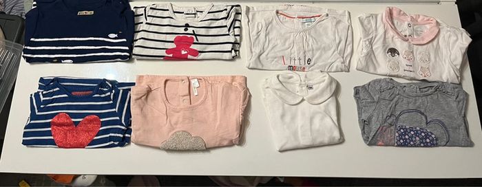 Lot de tee shirts ML 18M