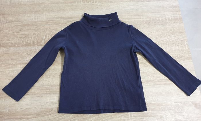 Sous pull / T-shirt col roulé bleu marine 4 ans 104 cm  Sergent Major