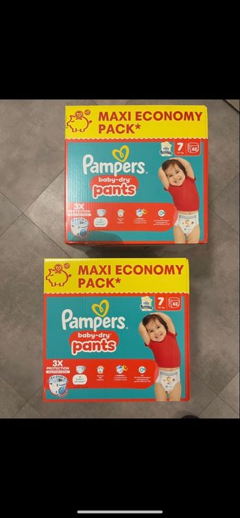 124 couches Pampers baby dry pants 7 remise 30% code nectar30