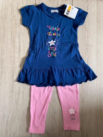 Ensemble été fille 12 mois neuf