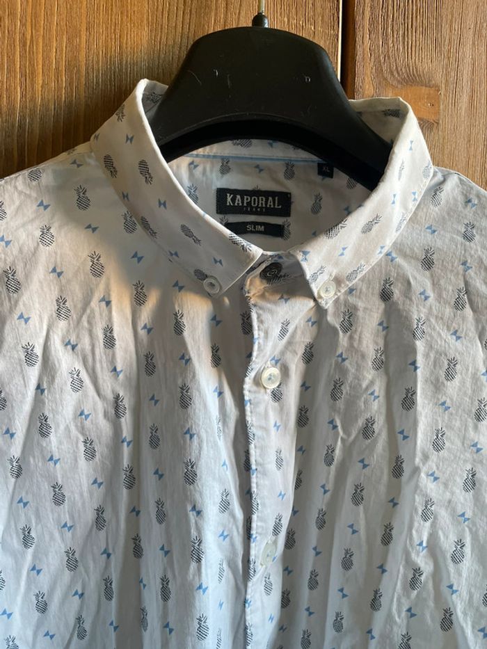 Chemise blanche à motif kaporal - photo numéro 2