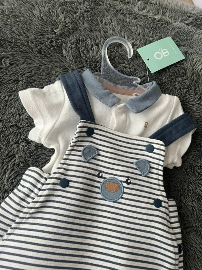Ensemble salopette et body à col. - photo numéro 2