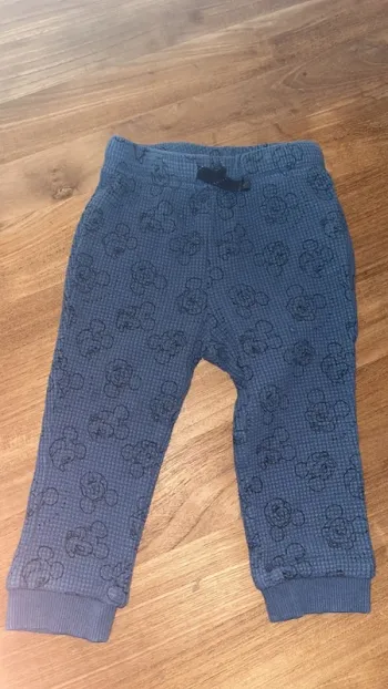 Bas de jogging moti mickey bleu marine 18 mois kiabi