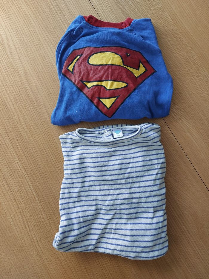 Lot 2 pyjamas 1 pièce été 18m