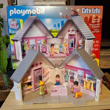 Playmobil City Life – Boutique de mode transportable 9113 avec boîte + extras