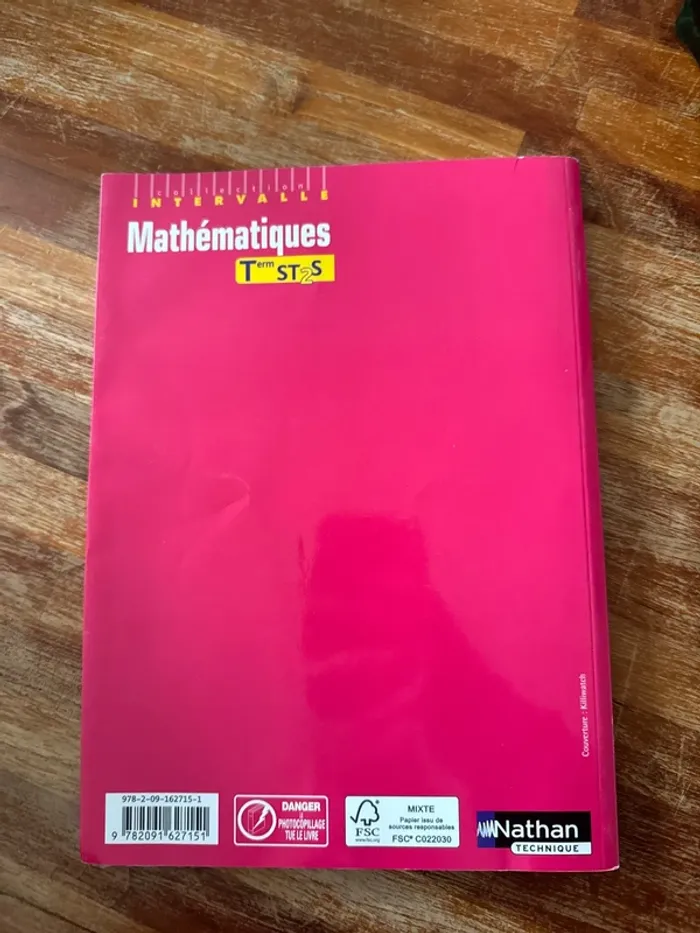 Livre mathématiques, terminale, ST2S - photo numéro 3