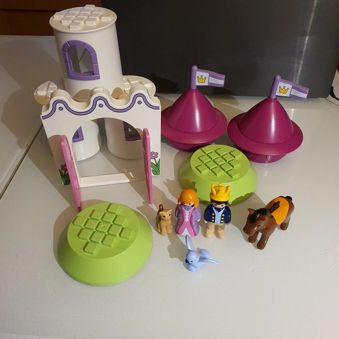 Château de Princesse avec Tours empilables Playmobil 1 2 3-9389 - photo numéro 4