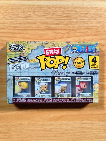 Boîte 4 Bitty Pop! One Piece - Sanji, Zeff, Krieg & Shanks (CHASE)