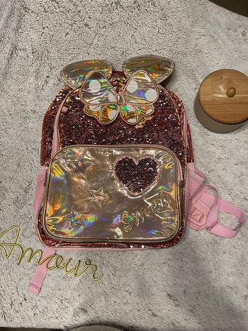 Sac à dos à paillettes rose - Minnie - Disney 
