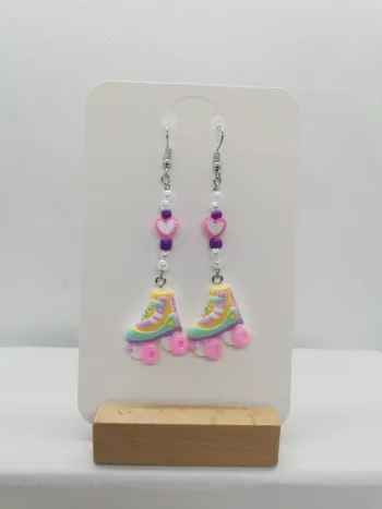 Paire de boucles d'oreille "Disco Gliss'"