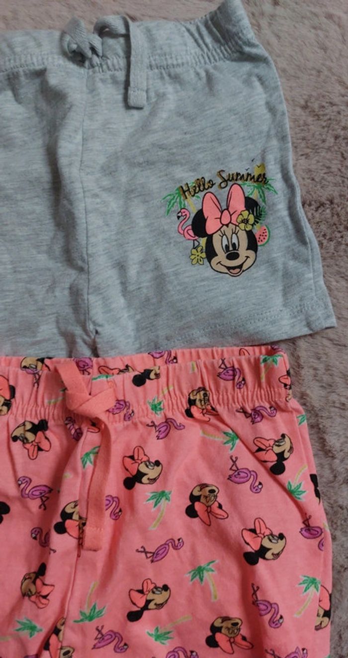Lot 2 shorts Minnie 12/18 mois - photo numéro 2