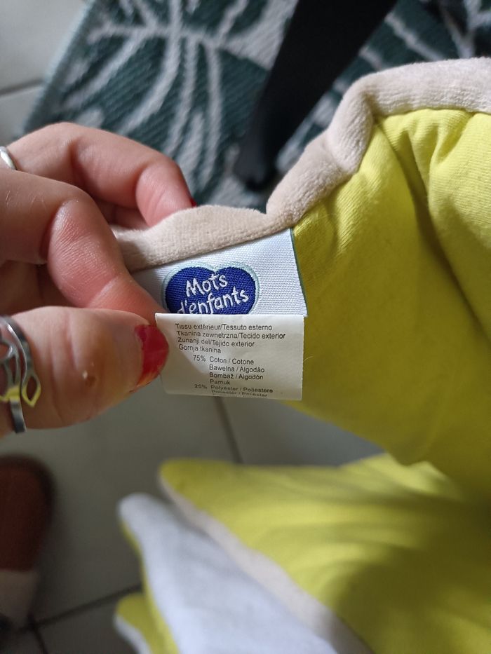 Couverture lit bébé mots d'enfants - photo numéro 4