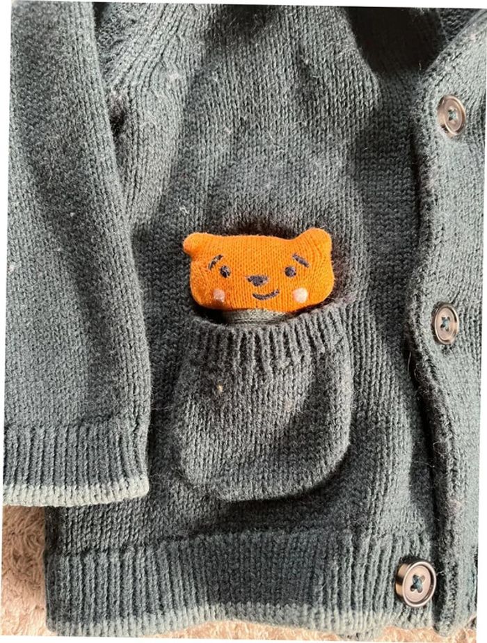 Gilet vert taille 9 mois Sergent Major - photo numéro 2