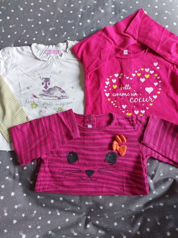 Lot t-shirt manche longue
