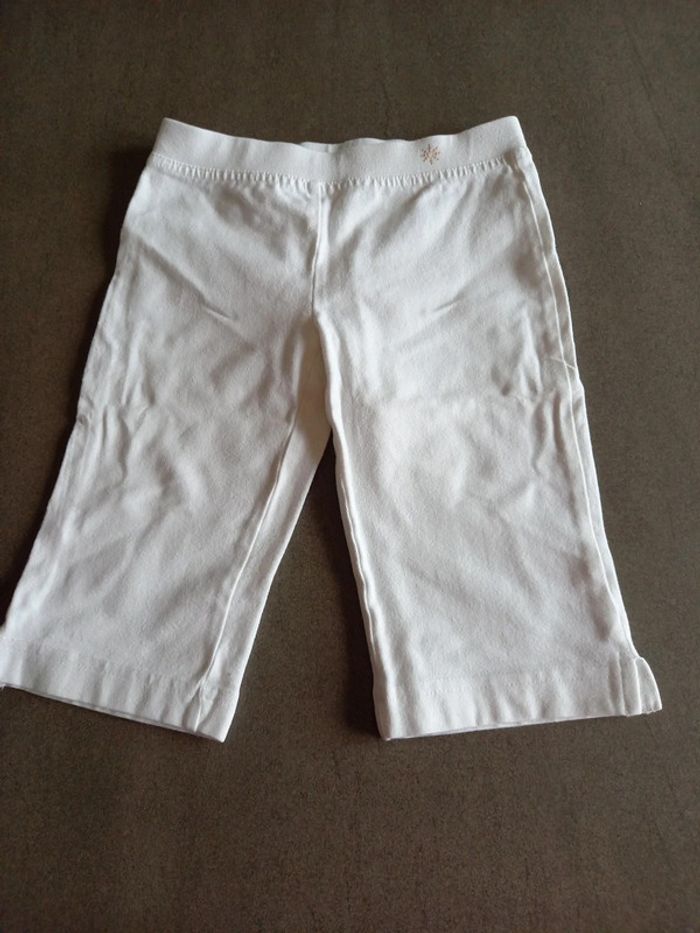Leggins 3/4 5 ans blanc