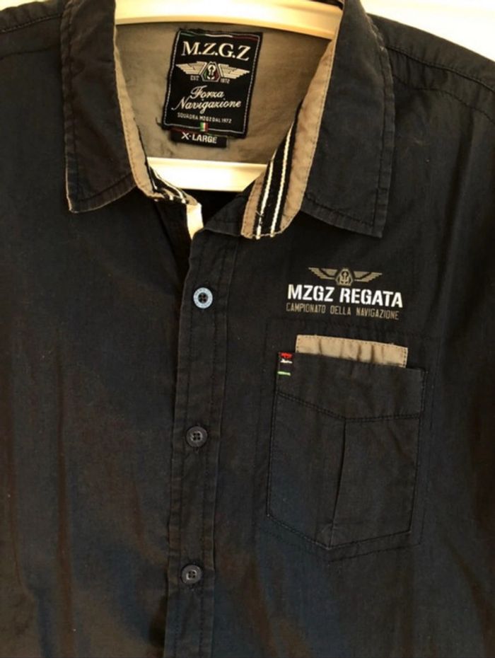 Chemise manche courte bleu marine XL - photo numéro 3