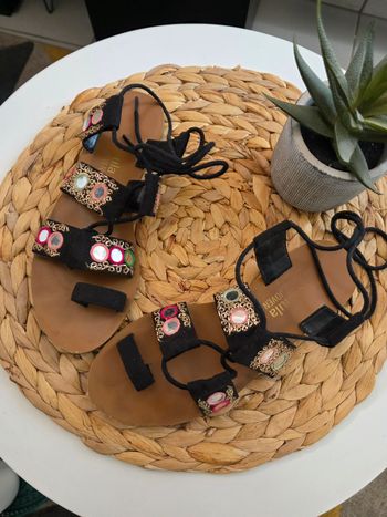 Paire de sandales noires Formula Joven pointure 36