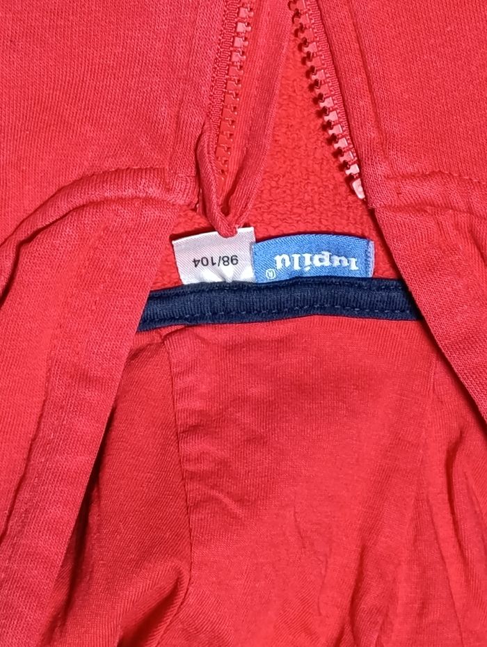 Veste zippée à capuche rouge - photo numéro 3