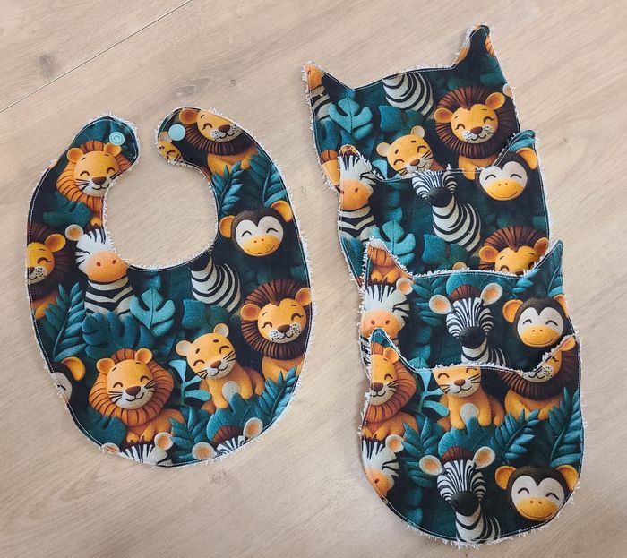 Coffret de naissance tissu jungle fait main - photo numéro 6