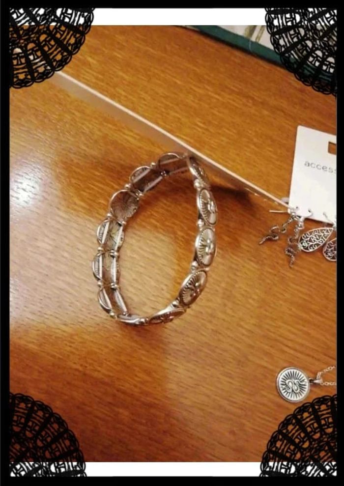 Parure  bijoux  serpent couleur argent - photo numéro 2