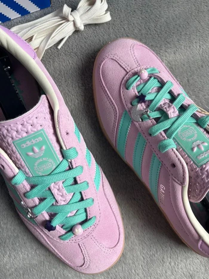 Adidas Originals Gazelle Bliss Lilac / Acid Mint - photo numéro 6
