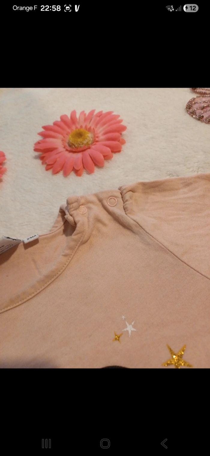 T.shirt fille taille 24 mois - photo numéro 4