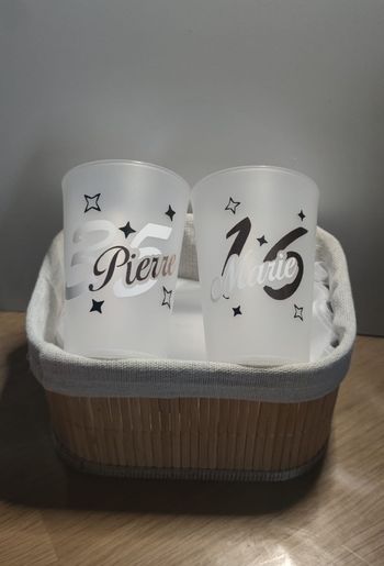 Verres personnalisés pour vos anniversaires ou autres évènements