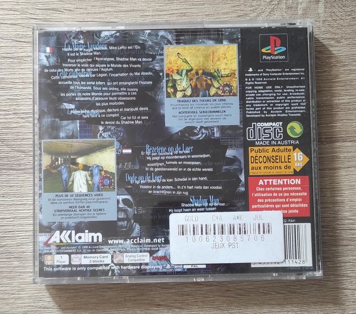 Jeu shadowman ps1 - photo numéro 3