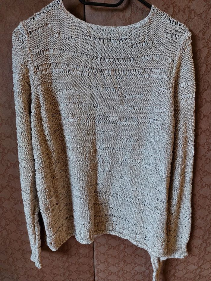 Pull beige vero moda L - photo numéro 7