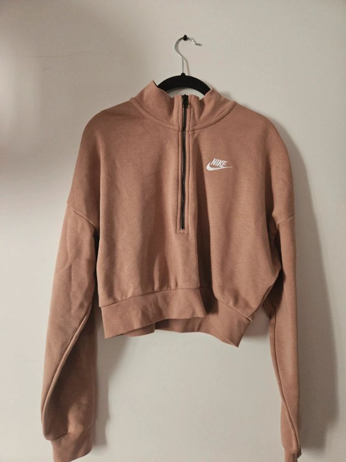 Sweat court à demi-zip pour femme * Nike/ taille S*