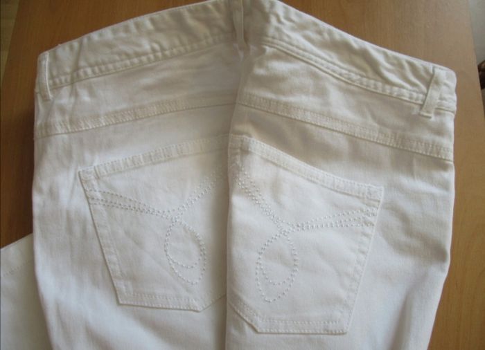 *Pantalon blanc epais- 46 - photo numéro 3