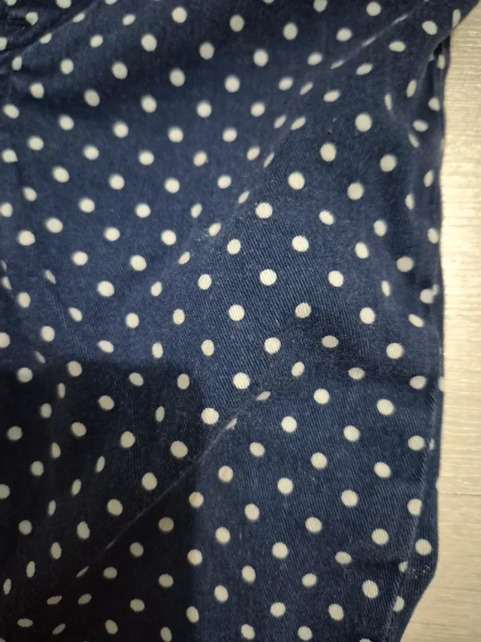 Pantalon à pois bleu - photo numéro 2