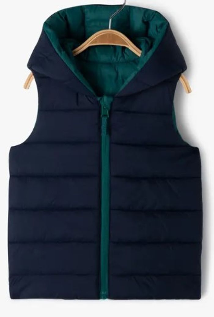 Doudoune Blouson sans manches réversible à capuche 98cm 36m 3a - photo numéro 10