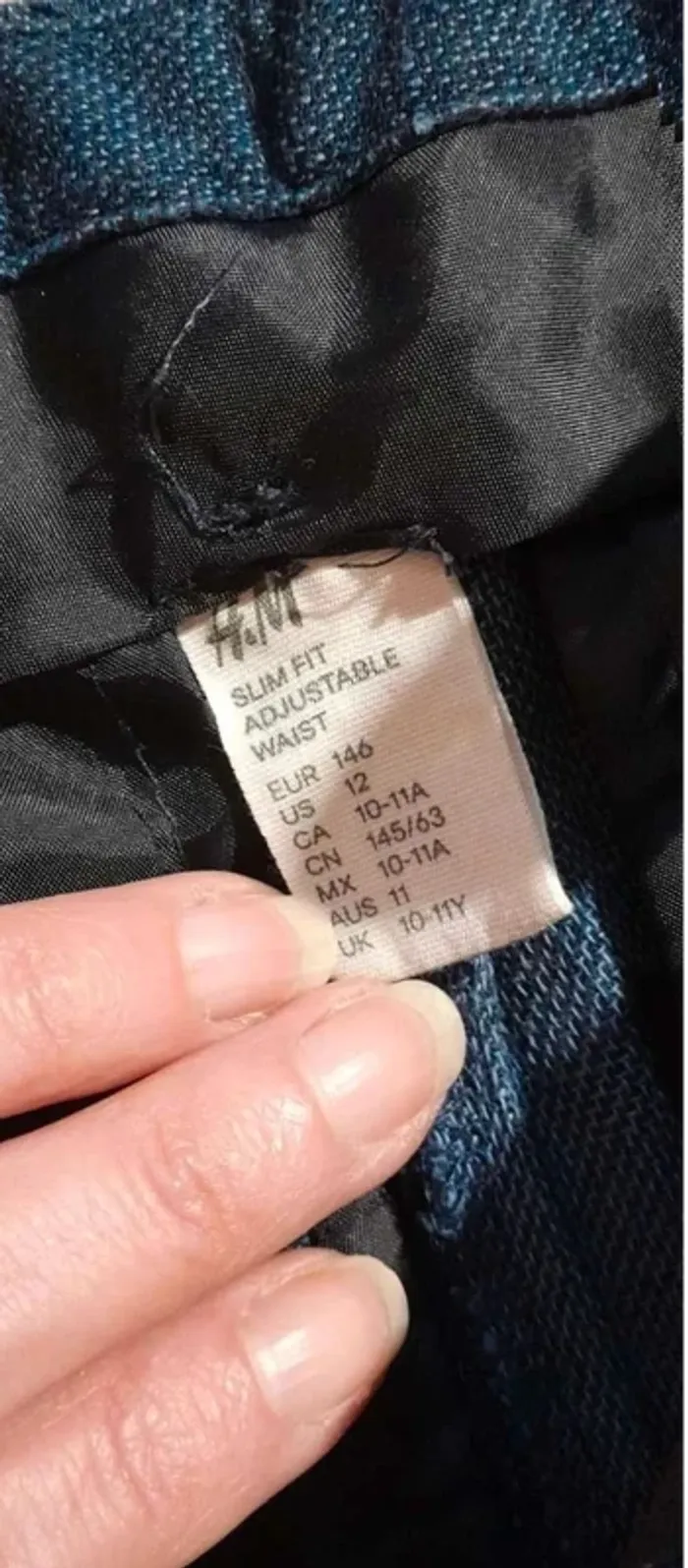 Pantalon reglable  bleu 12  ans  H  et M - photo numéro 3