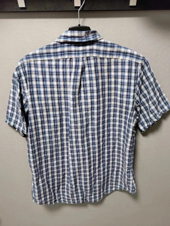 Chemise Ralph Lauren à carreaux bleu vintage Y2K – Custom Fit – Homme L - photo numéro 6