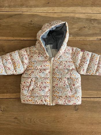 Doudoune fleurie Petit Bateau neuve