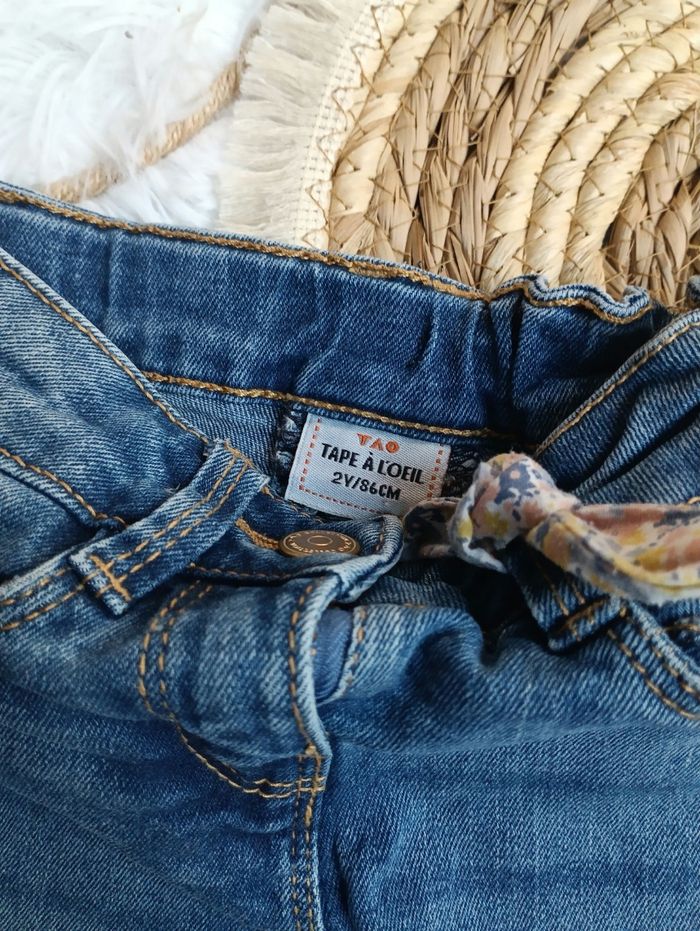 Short en jeans 2 ans Tao - photo numéro 2
